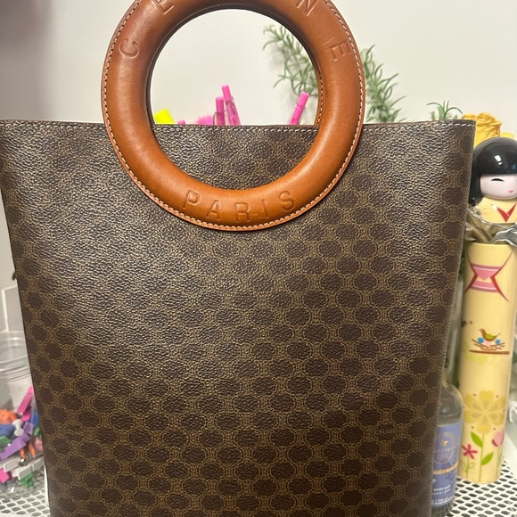 Céline Macadam Vintage Handbag with Round Handle - Picture 3 of 17